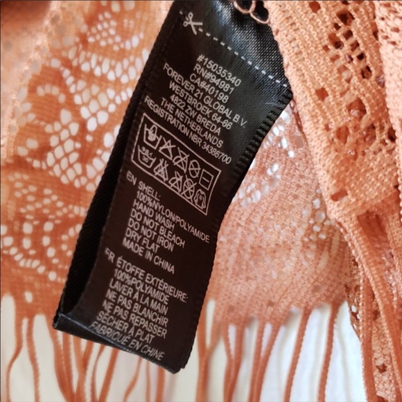 Forever 21 Fringe Open Lace Cover Up - Picture 4 of 4